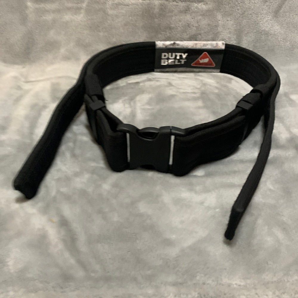 Ryno Gear Nylon Duty Belt with 4 Keeper Sets and Inside Belt N202C-S Black Small
